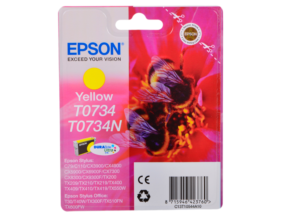 Картридж EPSON Stylus C79/CX3900/CX4900/CX5900 yellow (C13T10544A10) C13T10544A10 #2