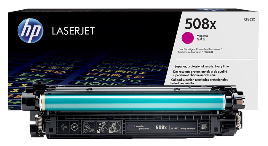 Тонер-картридж HP 508X пурпурный для HP CLJ M552/M553 (9500стр.) CF363X CF363X