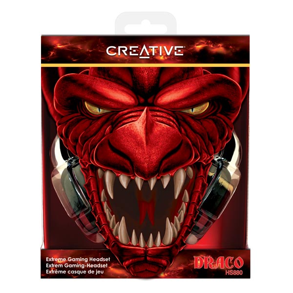Наушники Creative с микрофоном HS 880 Draco черный/красный 2.5м мониторные оголовье 51EF0700AA001 51EF0700AA001 #2