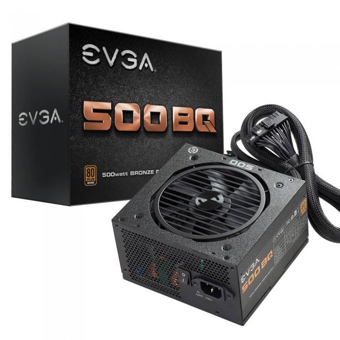 Блок питания EVGA BQ 500 80Plus Bronze Semi modular RTL 110-BQ-0500-K2 110-BQ-0500-K2