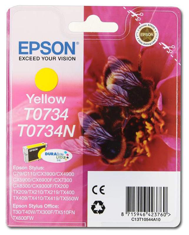 Картридж EPSON Stylus C79/CX3900/CX4900/CX5900 yellow (C13T10544A10) C13T10544A10 #4