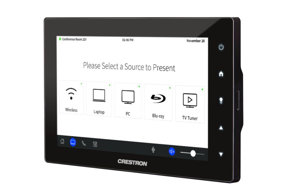 Панель управления Crestron 7” Touch Screen without Camera, Microphone, or PinPoint™ Beacon; Black Smooth TSW-760-NC-B-S TSW-760-NC-B-S #3