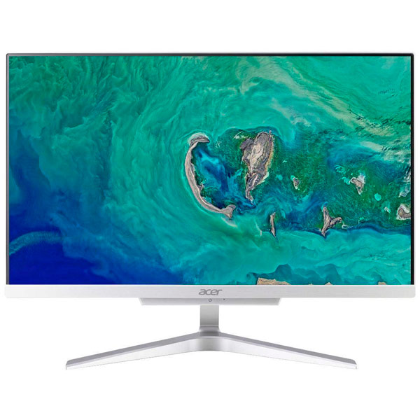 Моноблок Acer Aspire C22-320 21.5" Full HD A6 9220e (1.6)/4Gb/SSD128Gb/R4/CR/Linux/GbitEth/WiFi/BT/65W/клавиатура/мышь/серебристый 1920x1080 DQ.BCQER.003 DQ.BCQER.003