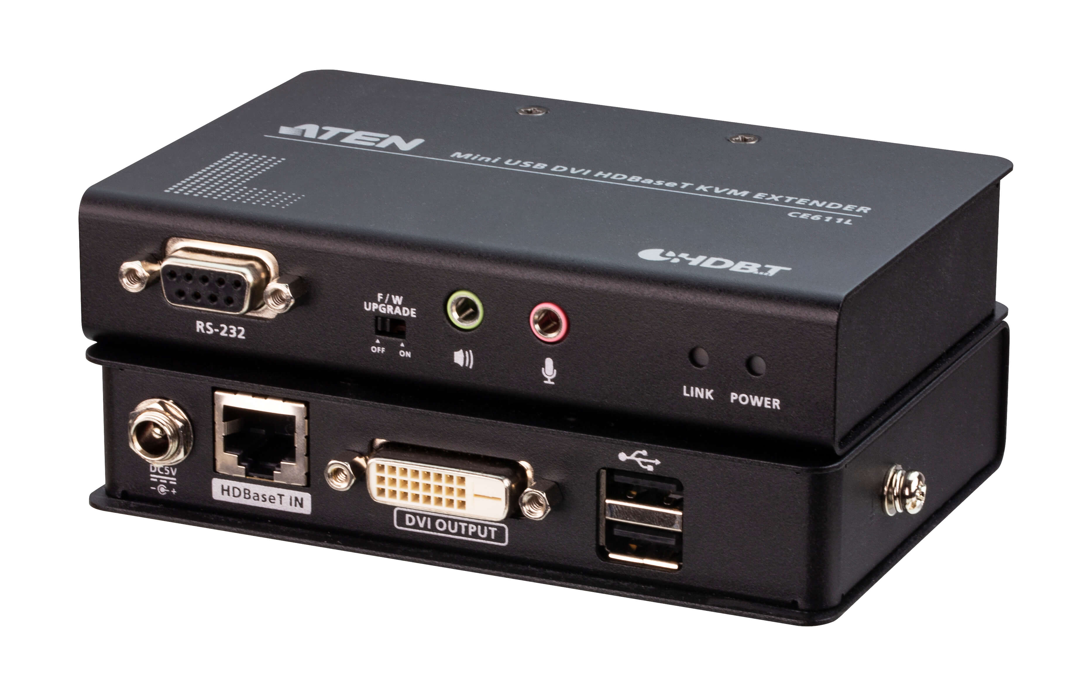 Кабель ATEN Mini USB DVI HDBaseT™ KVM Extender (1920 x 1200@100m) CE611-AT-G CE611-AT-G