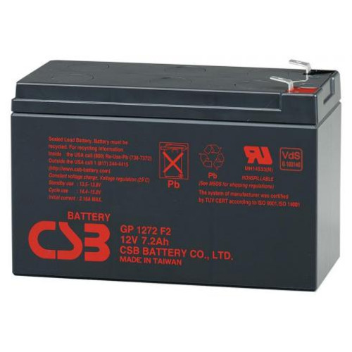 Батарея аккумуляторная CSB GP1272F2 12В 7.2Ач 112-00850-00 112-00850-00