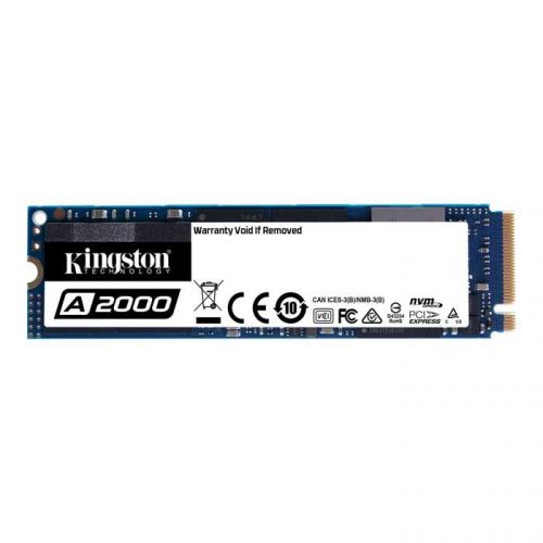 Твердотельный накопитель Kingston SSD M.2 500Gb A2000 Series (PCI-E 3.0 x4, up to 2200/2000Mbs, 200000 IOPS, 3D TLC, NVMe, AES-256, 35 SA2000M8/500G SA2000M8/500G