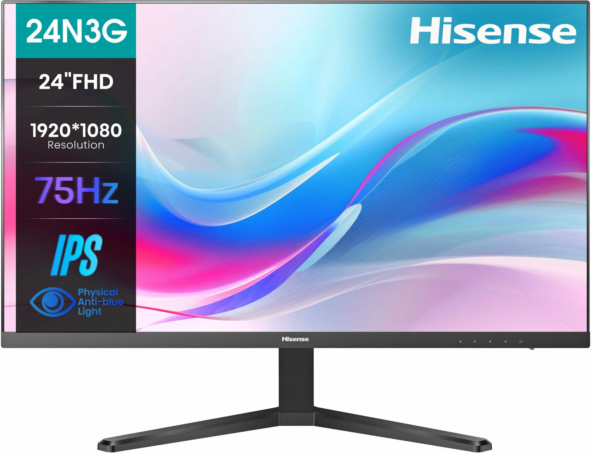 Монитор Hisense  23.8" черный IPS LED 5ms 16:9 HDMI 250cd 178гр/178гр 1920x1080 75Hz VGA FHD 24N3G 24N3G