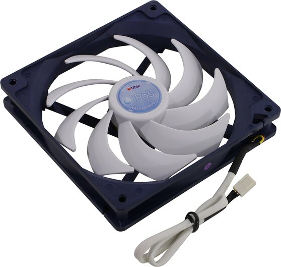 Вентилятор TITAN  140x140x25mm 3-pin 29dB 197gr Ret TFD-14025H12B/KW(RB) TFD-14025H12B/KW(RB)