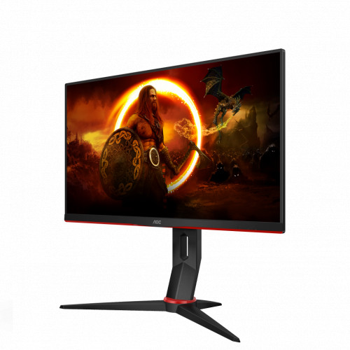 Монитор AOC 23.8" Black-Red (IPS, 1920x1080, 165Hz, 1 ms, 178°/178°, 300 cd/m, 80M:1, +2xHDMI 1.4, +DisplayPort 1.2, +MM) 24G2SPAE/BK 24G2SPAE/BK
