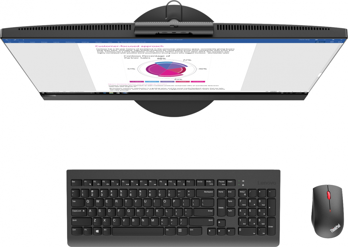 Моноблок Lenovo IdeaCentre V530-22ICB 21.5" Full HD i3 8100T (3.1)/8Gb/1Tb 5.4k/UHDG 630/DVDRW/CR/Windows 10 Professional 64/GbitEth/WiFi/BT/90W/клавиатура/мышь/Cam/черный 1920x1080 10US0026RU 10US0026RU