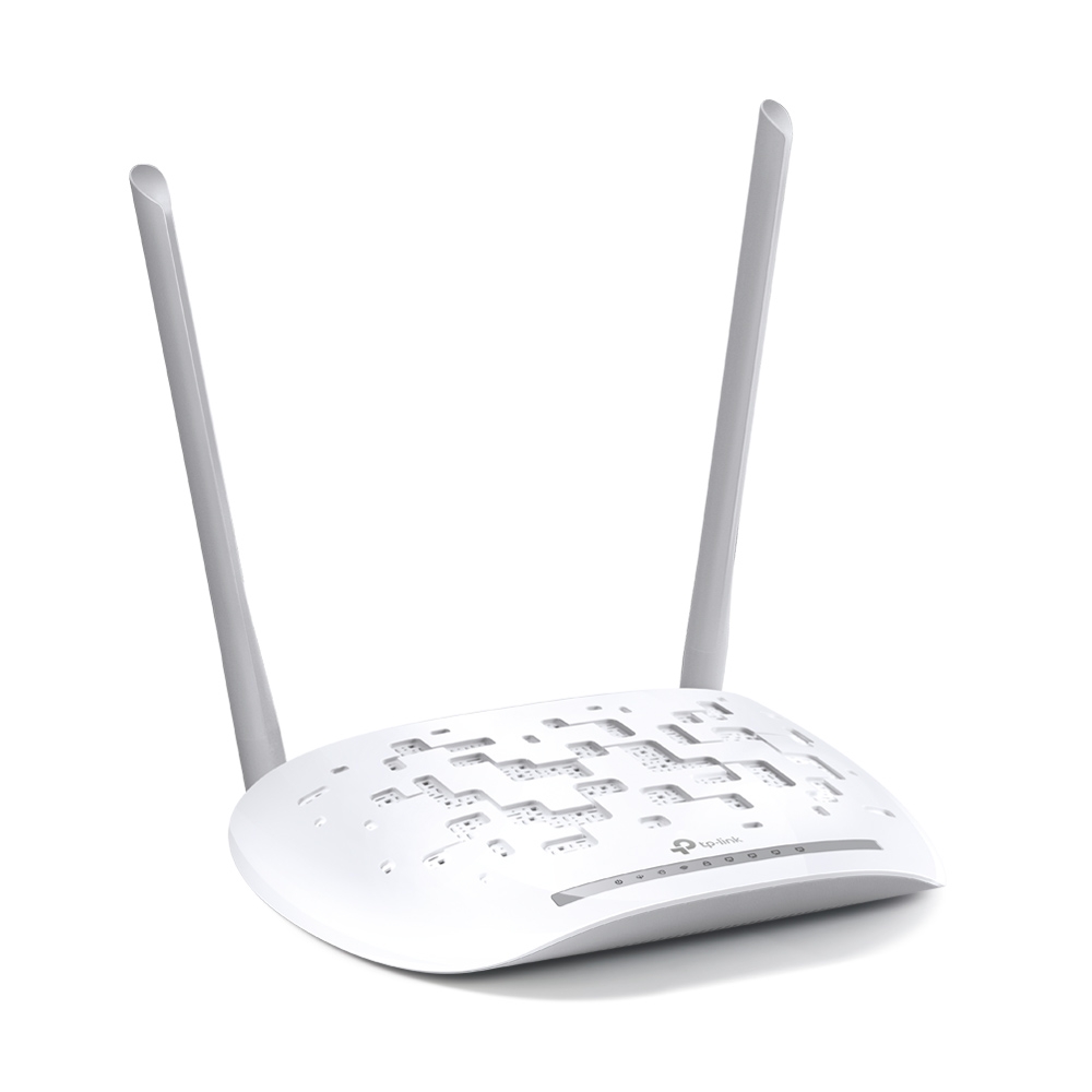 Маршрутизатор TP-Link 300n, модем ADSL2+, Annex A, 802.11b/g/n, 1* RJ11, 4*RJ45 10/100, 2 фикс 5 дБи антенны, ADSL-сплитте TD-W8961N TD-W8961N