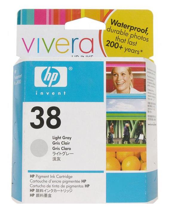 Картридж струйный HP №38 светло-серый для HP PS Pro B9180 C9414A C9414A