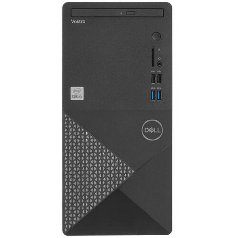Компьютер Dell Vostro 3888 MT i5 10400 (2.9)/8Gb/SSD256Gb/UHDG 630/DVDRW/CR/Windows 10 Professional/GbitEth/WiFi/BT/260W/клавиатура/мышь/черный 3888-2949 3888-2949