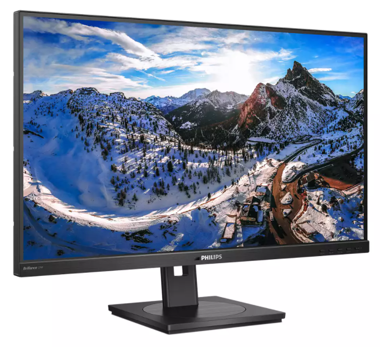 Монитор Philips 27" 279P1 4K 3840x2160 60Гц IPS W-LED 16:9 4ms 2*HDMI DP 1xUSB-C/4xUSB 3.2 RJ45 50M:1 1000:1 178/178 350cd HAS Pivot Tilt Swivel Speakers Black  279P1/01 279P1/01