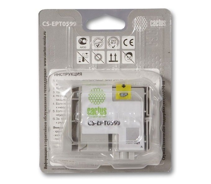 Картридж Cactus струйный CS-EPT0599 светло-серый для Epson Stylus Photo R2400 (14.8мл) CS-EPT0599 CS-EPT0599