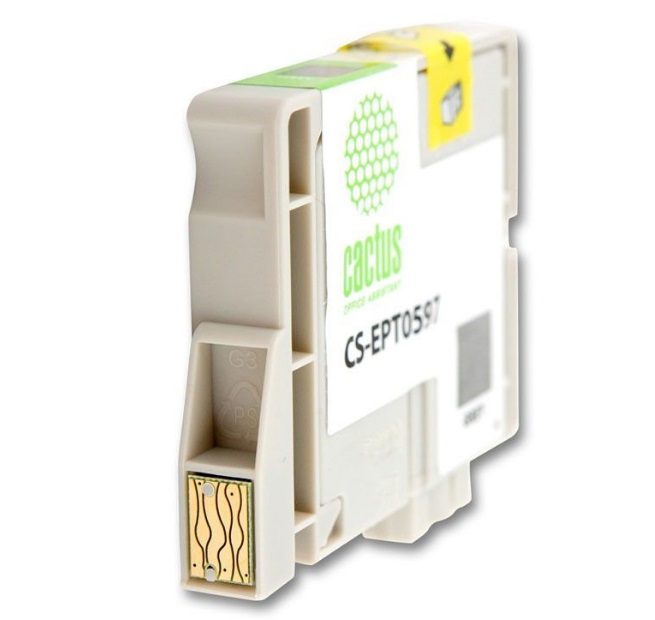 Картридж Cactus струйный CS-EPT0597 серый для Epson Stylus Photo R2400 (14.8мл) CS-EPT0597 CS-EPT0597