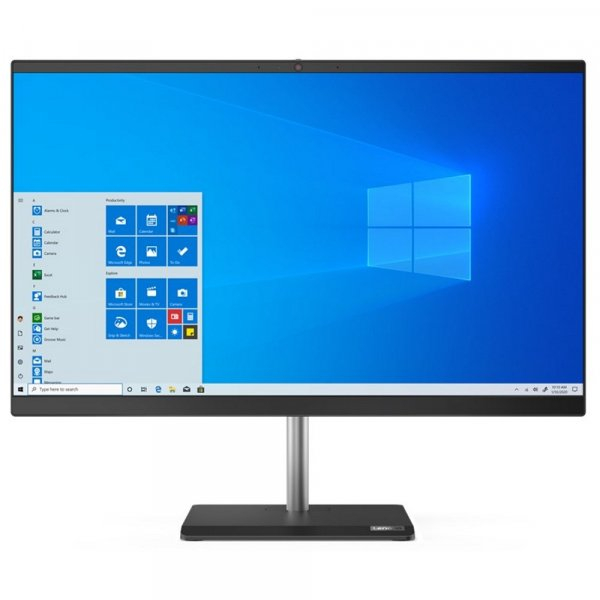 Моноблок Lenovo V50a-24IMB 23.8" Full HD i5 10400T 8Gb SSD512Gb DVDRW CR noOS WiFi BT клавиатура мышь Cam черный 1920x1080 11FJ009KRU 11FJ009KRU