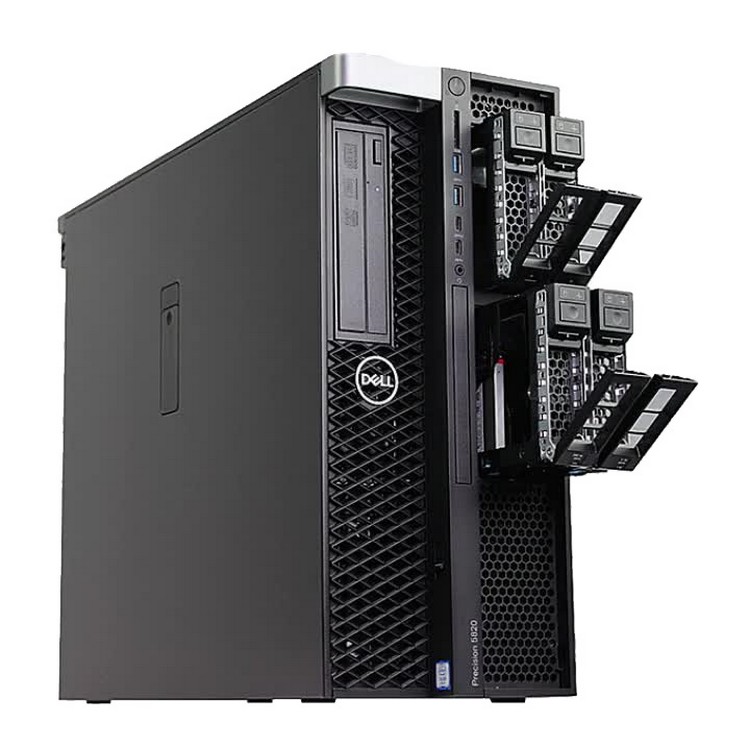 Компьютер Dell Precision T5820 MT Core i9 10900X (3.7)/16Gb/SSD512Gb/DVDRW/Windows 10 Professional/GbitEth/950W/клавиатура/мышь/черный 5820-8048 5820-8048