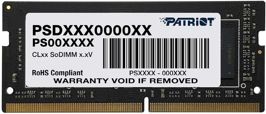 Модуль памяти Patriot  16GB Signature Premium PSP416G266681H1 DDR4, 2666 MHz, 21300 Мб/с, CL19, 1.2 В (DIMM) PSD416G266681S PSD416G266681S