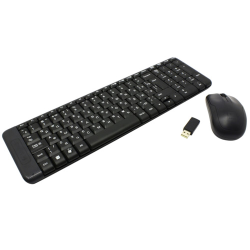 Клавиатура + мышь Logitech Wireless Combo MK220 USB Black 920-003161 / 920-003169 920-003161 / 920-003169