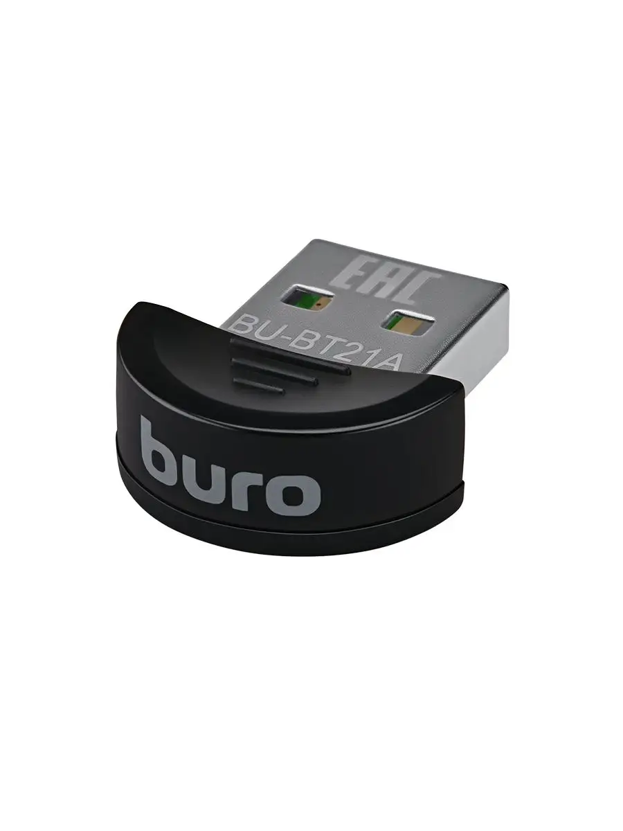 Адаптер USB Buro BU-BT21A Bluetooth 2.1+EDR class 2 10м черный BU-BT21A