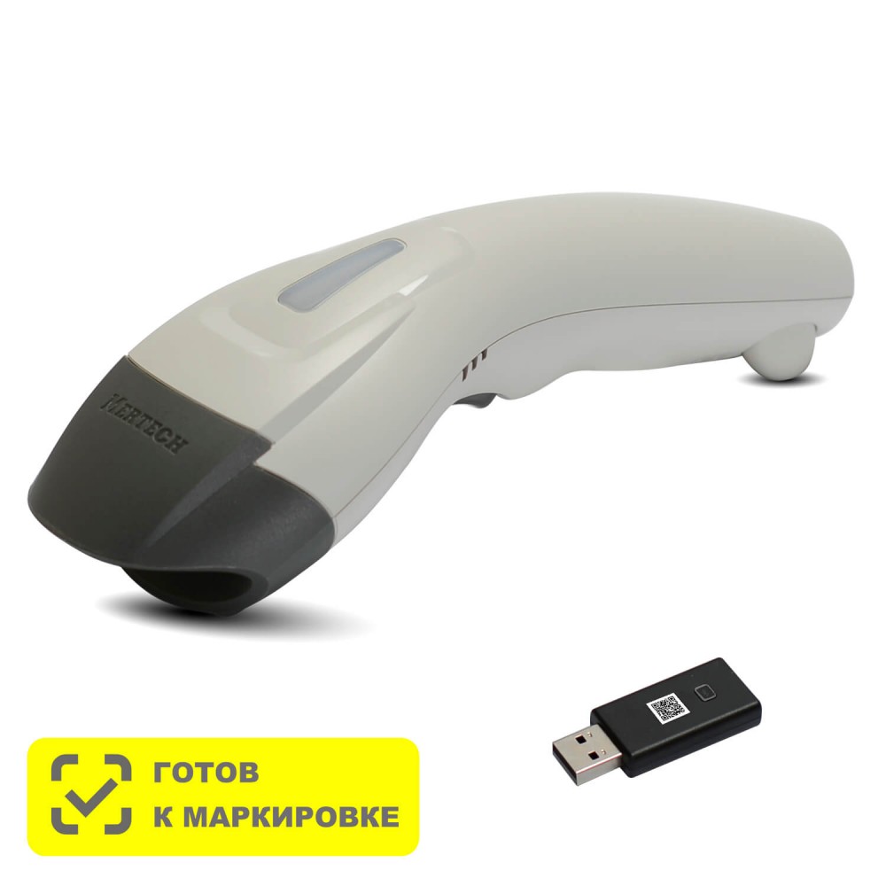 Сканер штрих-кода Mertech CL-610 BLE Dongle P2D 2D, 640х480 Px, 3500К LED, IP54, USB-COM и USB-HID, BLE 5,0 беспроводной белый 4834 4834 #4