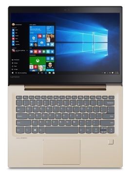 Ноутбук Lenovo 520S-14IKB 14.0" FHD, Intel Core i5-7200U, 8Gb, SSD 256Gb, noDVD, NVidia G940MX 2Gb, Win10, золотистый (80X2000VRK) 80X2000VRK