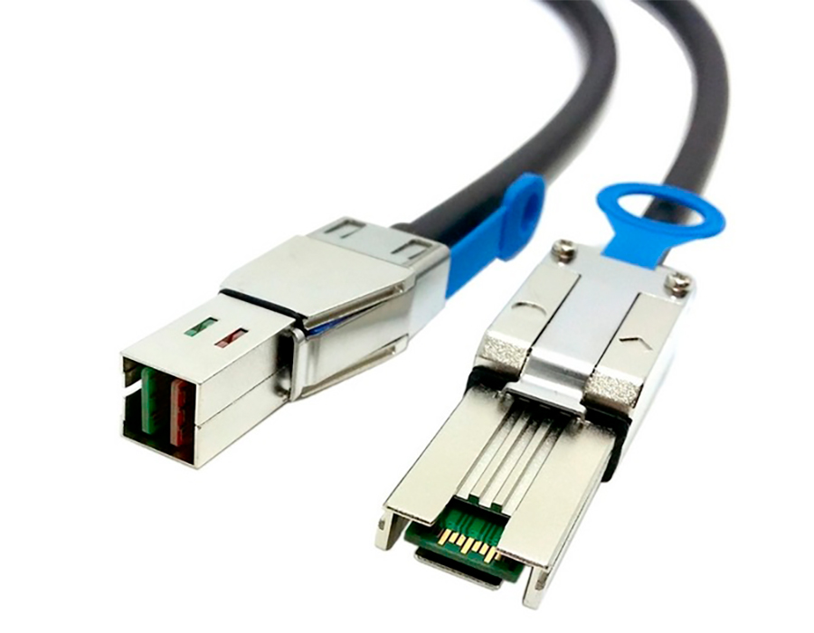 Кабель Lenovo 0.5m (SFF-8644 to SFF-8088) 6Gbps External mini-SAS cable 00YE312 00YE312