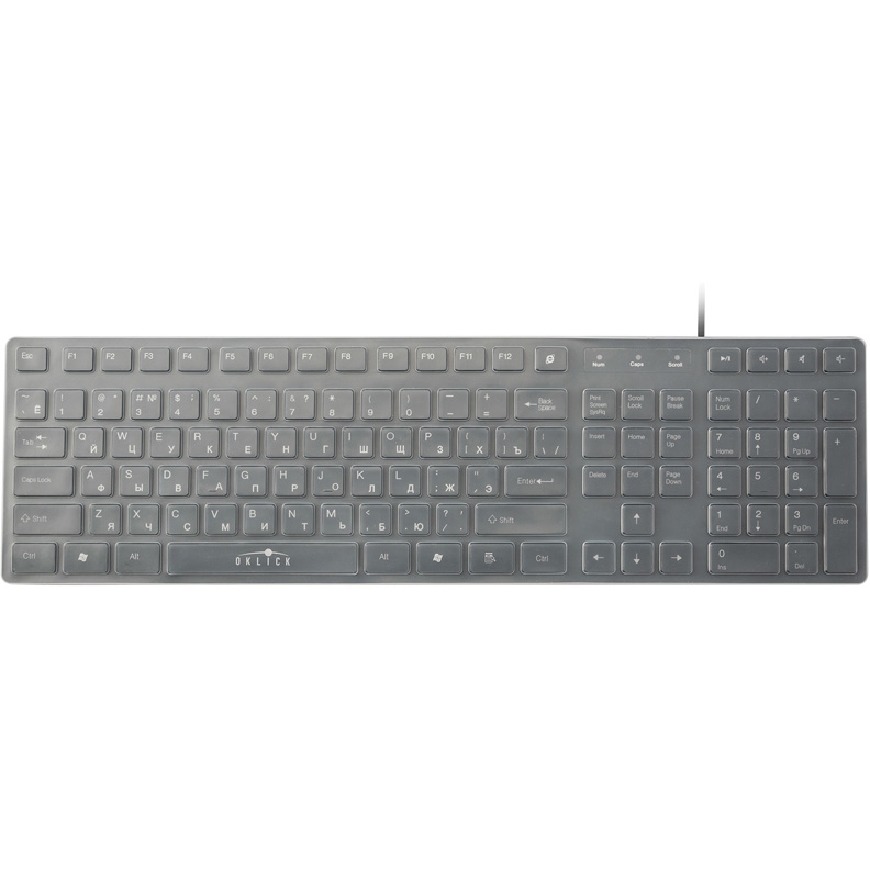 Клавиатура Oklick 556S (черный USB slim Multimedia) (335972) 335972 #6