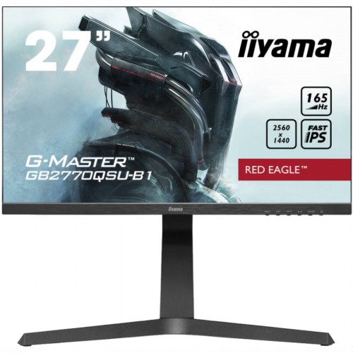 Монитор iiYama 27" G-MASTER 2560x1440@165Гц IPS LED 16:9 0,5ms HDMI DP 2*USB3.0 80M:1 1000:1 178/178 400cd HAS Pivot Tilt Speakers Black GB2770QSU-B1 GB2770QSU-B1 #2