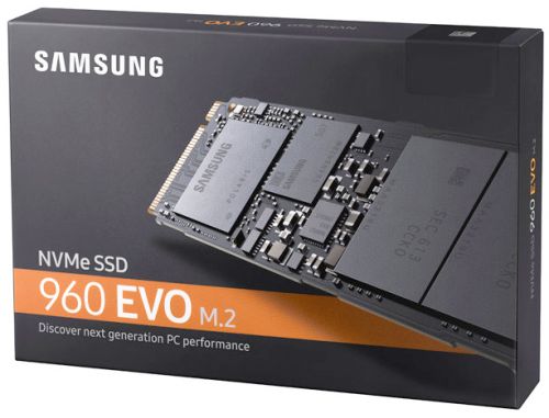 Твердотельный накопитель Samsung SSD M.2 2280 500Gb 960 EVO Series <> (PCI-E x4, up to 3200/1800MBs, 330000 IOPs, 3D TLC, Polaris, NV MZ-V6E500BW MZ-V6E500BW