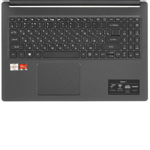 Ноутбук Acer Aspire 3 A315-23-R97E Athlon 3050U/8Gb/SSD256Gb/UMA/15.6"/FHD (1920x1080)/Eshell/black/WiFi/BT/Cam NX.HVTER.011 NX.HVTER.011