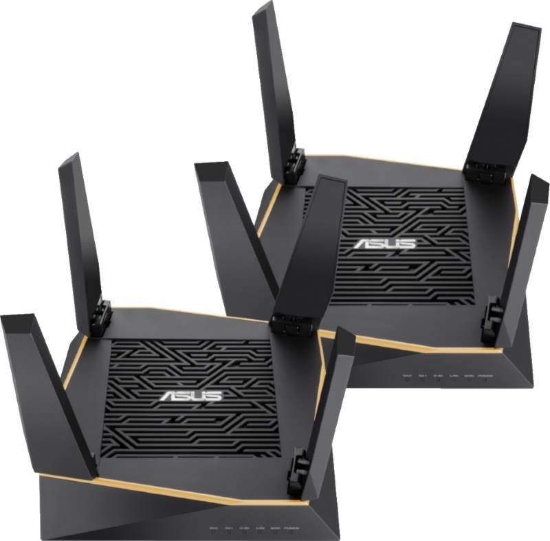 Роутер Asus RT-AX92U(2-PK) // роутер, из 2 точек доступа, 802.11ax, 400 + 867+ 4804 Mbps, 2,4 + 5 гГц, ; 90IG04P0-MO3020 RT-AX92U(2-PK) RT-AX92U(2-PK)