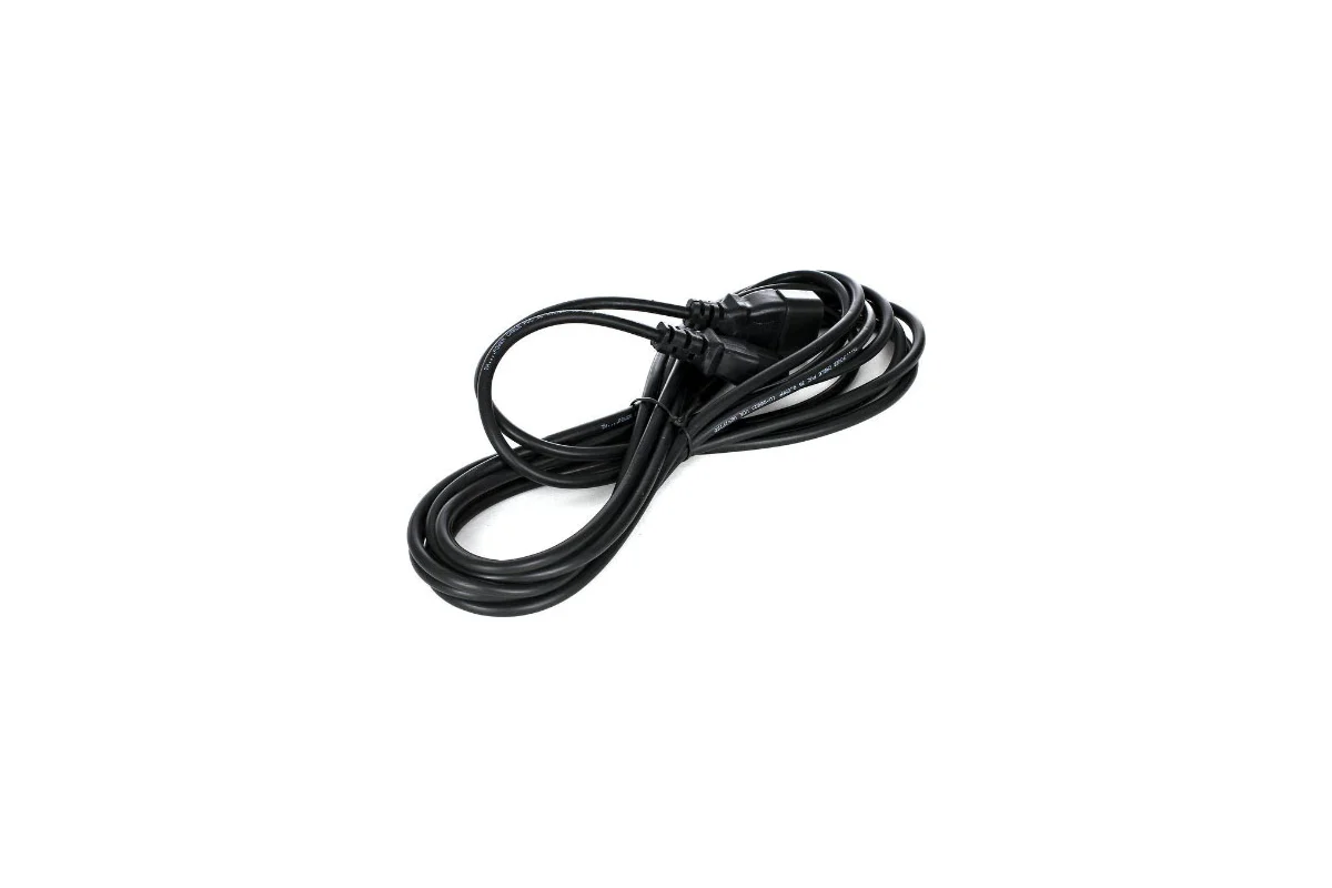 Кабель питания VCOM монитор - компьютер (UPS -> устройство) 220V {IEC-320-C13/C14}  5,0м TP020-5.0-BK TP020-5.0-BK