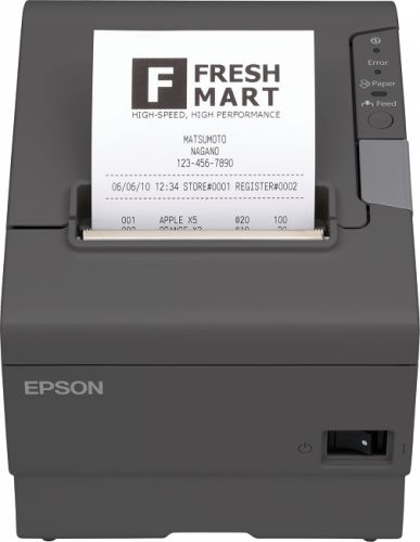 Чековый принтер Epson TM-T88VI (111): Serial, USB, Ethernet, PS, Black, EU C31CE94111 C31CE94111