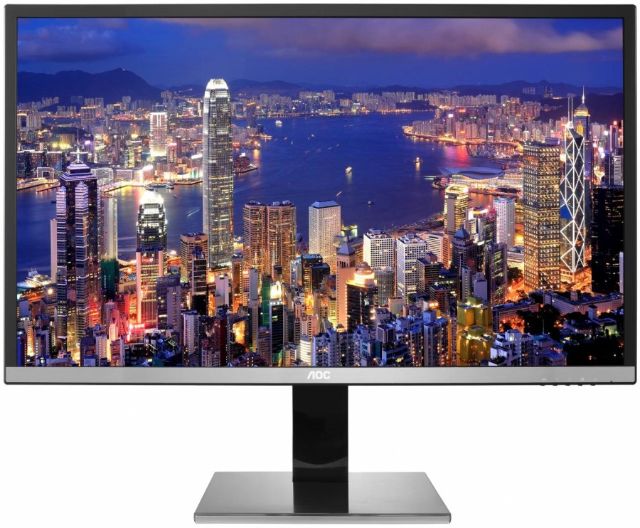 Монитор AOC 31,5" 3840x2160 MVA LED 21:9 4ms VGA DVI HDMI MHL DP 4x USB2.0/USB3.0 80M:1 178/178 350cd HAS Tilt Swivel Speakers Black/Red/Silver U3277PWQU U3277PWQU #3