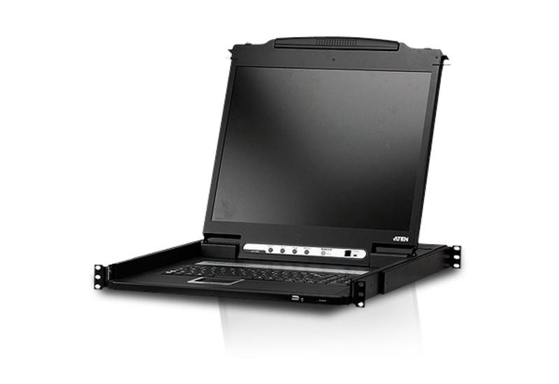 Консоль управления ATEN 19", DVI+KBD+MOUSE+SPEAKER USB, с KVM-шнуром USB 1.8м, LCD/ЖК экран 19", лат./рус.клав CL6700N-ATA-RG CL6700N-ATA-RG #3