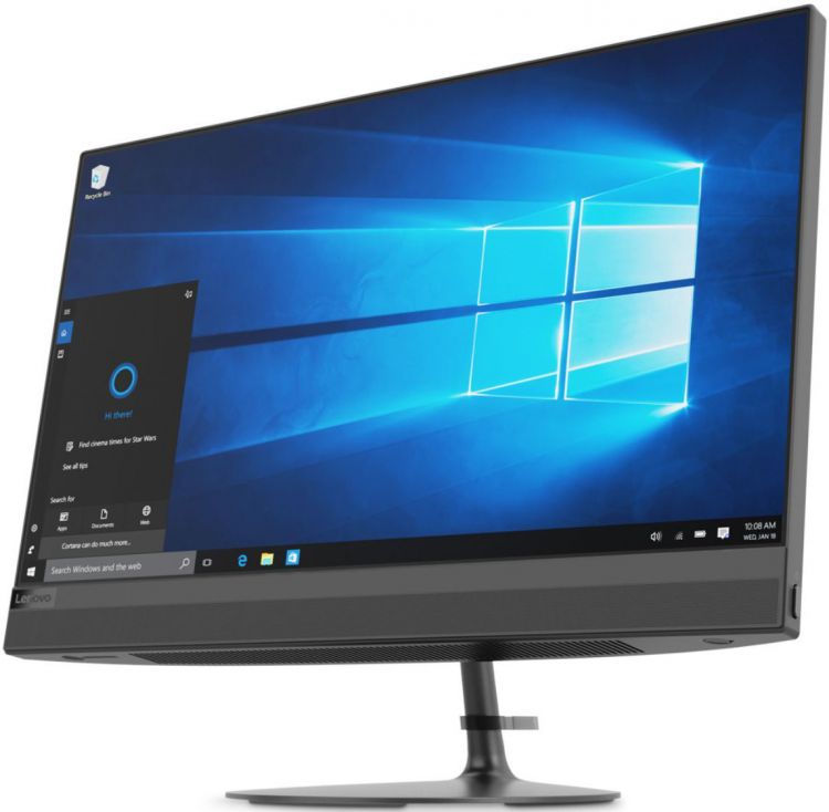 Моноблок Lenovo IdeaCentre AIO 520-24IKU Monitor stand 23.8"(1920x1080)/Intel Core i3 6006U(2Ghz)/4096Mb/1000Gb/DVDrw/Int:Intel HD Graphics 520/BT/WiFi/war 1y/6.17kg/black/W10 + Клавиатура, мышь(F0D2000KRK) F0D2000KRK