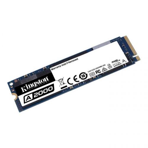 Твердотельный накопитель Kingston SSD M.2 500Gb A2000 Series (PCI-E 3.0 x4, up to 2200/2000Mbs, 200000 IOPS, 3D TLC, NVMe, AES-256, 35 SA2000M8/500G SA2000M8/500G