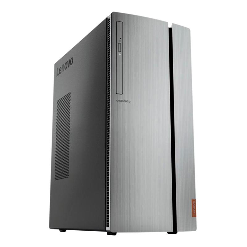 Персональный компьютер Lenovo IdeaCentre 720-18ICB MT i7 8700 (3.2), 16Gb, 2Tb 7.2k, SSD256Gb, GTX1050Ti 4Gb, DVDRW, CR, Windows 10, GbitEth, 400W, серебристый 90HT001NRS 90HT001NRS
