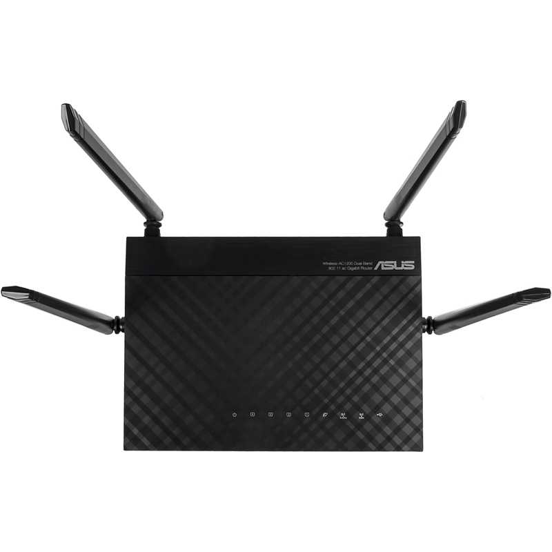 Маршрутизатор Asus  Wi-Fi 802.11ac (AC1200) с четырьмя внешними антеннами и средствами родительского контроля RT-AC57U RT-AC57U