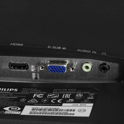 Монитор Philips 23,8" Black (IPS, 1920x1080, D-sub+HDMI, 5 ms, 178°/178°, 250 cd/m, 20M:1, MM, Pivot) 243S7EHMB (00/01) 243S7EHMB (00/01)