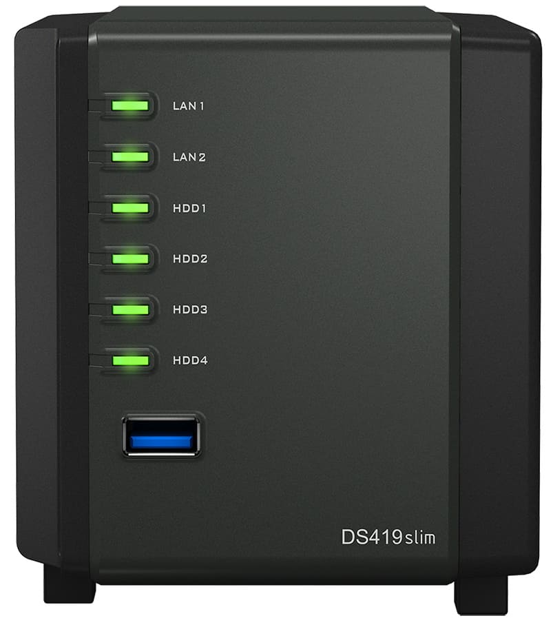 СХД Synology настольное исполнение 4BAY NO HDD USB3 DS419SLIM DS419SLIM