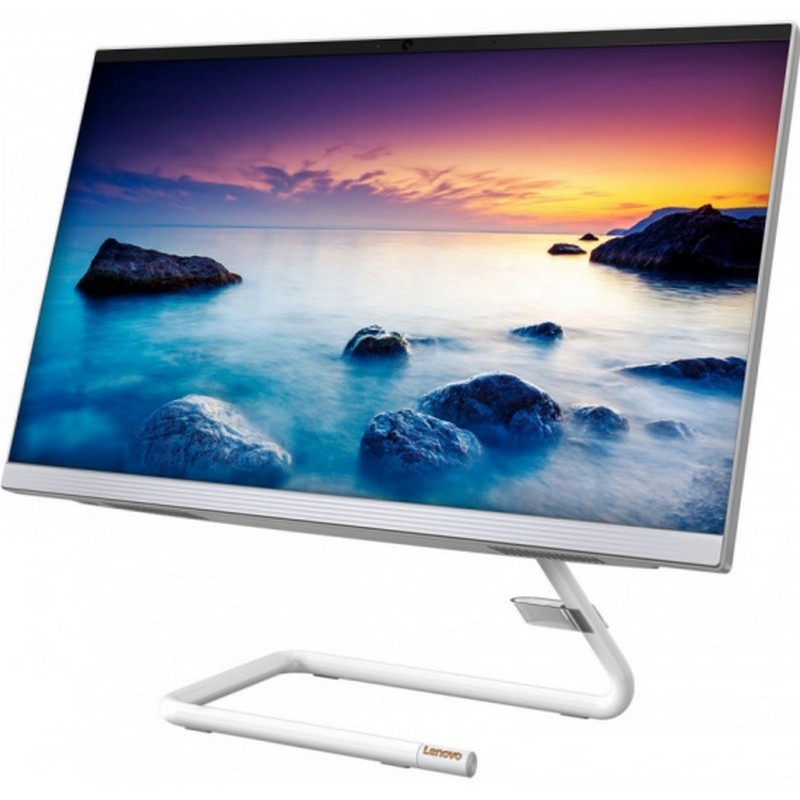 Моноблок Lenovo IdeaCentre AIO A340-24IWL 23.8"(1920x1080 IPS)/Intel Core i3 10110U(2.1Ghz)/4096Mb/256SSDGb/DVDrw/Int:Intel UHD Graphics 620/BT/WiFi/war 1y/5.87kg/white/DOS + Keyboard, mouse USB F0E800T6RK F0E800T6RK
