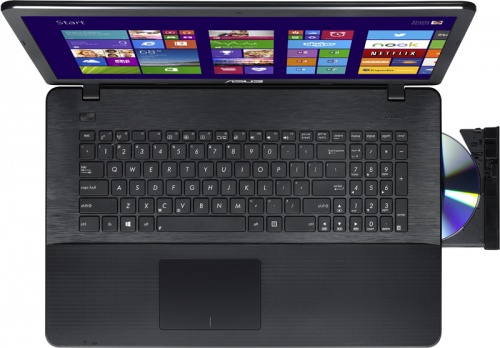 Ноутбук ASUS X751MJ-TY003H black 17.3" HD N3540/4Gb/1Tb/GF920M 1Gb/DVDRW/BT/WiFi/Cam/W8.1(90NB0821-M 90NB0821-M00540