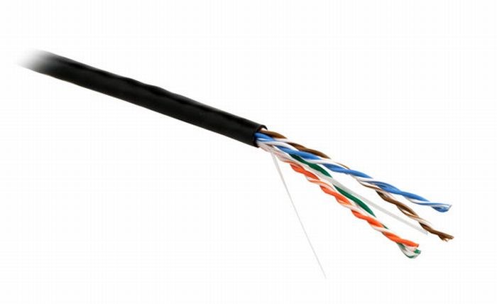 Кабель витая пара Lanmaster UTP, 4x2, кат 5E, 350Mhz, PVC, черный, 305 м LAN-5EUTP-BK LAN-5EUTP-BK