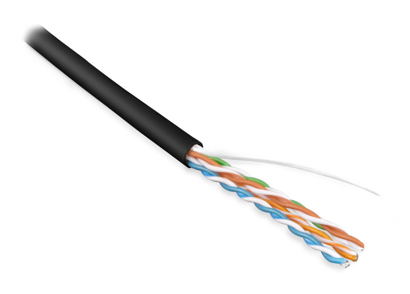 Кабель Hyperline (305 м) витая пара, неэкран. U/UTP, категория 5e, 4 пары (24 AWG), одножильный (solid), LSZH, нг(С)-HF, -20°C – +75°C, синий - гарантия: 15 лет компонентная, 25 лет системная UUTP4-C5E-S24-IN-LSZH-BK-305 UUTP4-C5E-S24-IN-LSZH-BK-305