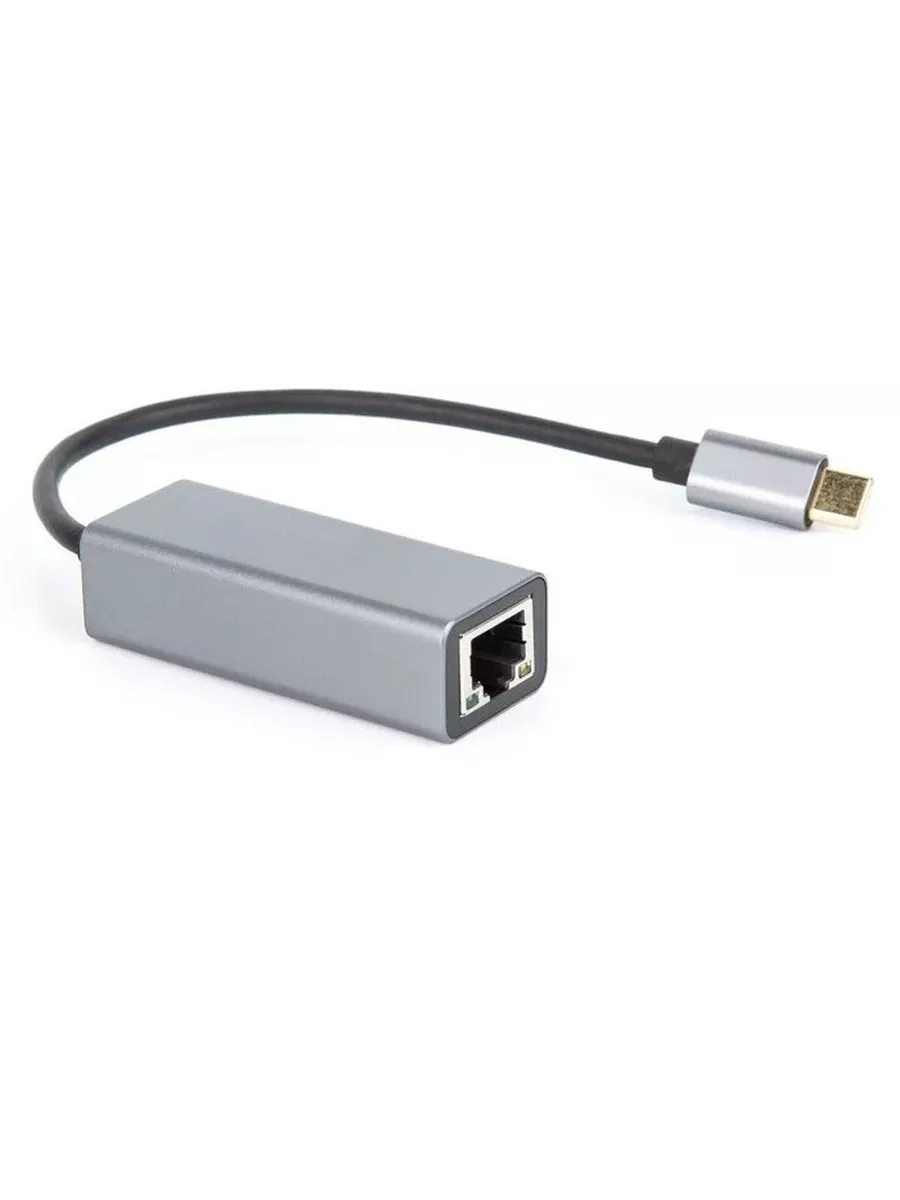 Кабель Vcom переходник USB 3.1 Type-C -->RJ-45 1000Mbps Ethernet, Aluminum Shell, 0.15м DU320M DU320M