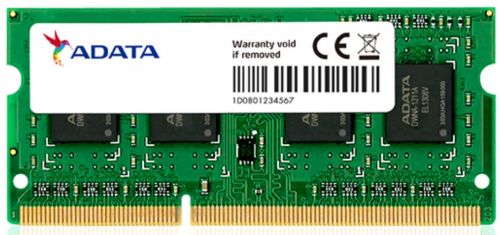 Модуль памяти ADATA 4GB DDR3L 1600 SO DIMM Non-ECC, CL11, 1.35V, 512x8, RTL ADDS1600W4G11-S ADDS1600W4G11-S