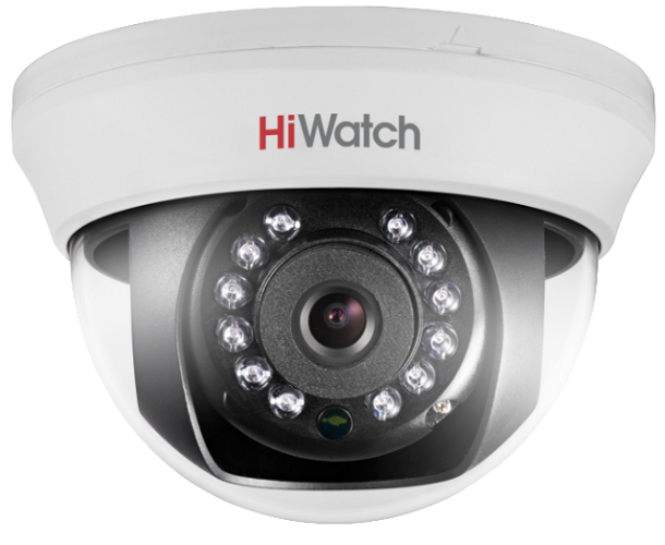 HD-TVI видеокамера HiWatch DS-T201 (3.6 mm) 2Мп внутренняя купольная с ИК-подсветкой до 20м;объектив 3.6мм DS-T201 (3.6 mm) DS-T201 (3.6 mm)